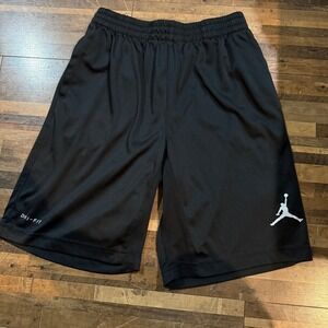 Jordan Kids Dri-FIT Basketball Shorts‎ Athletic Jumpman Black L 12-13 YRS